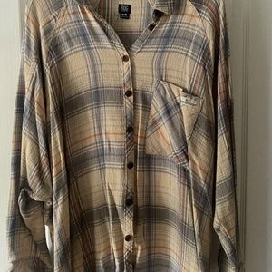 BDG plaid shirt tunic
